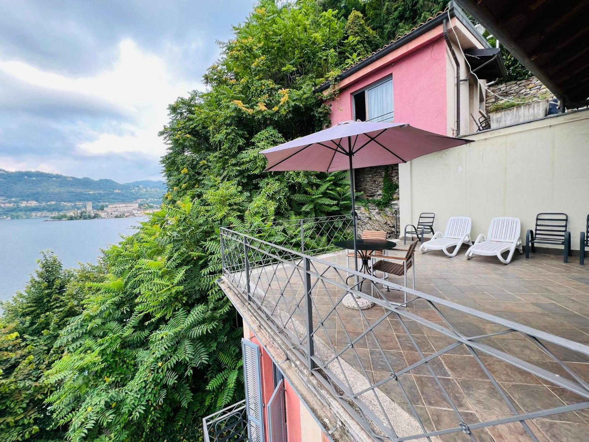 Casa Sul Lago Orta Орта Сан Джулио Екстериор снимка