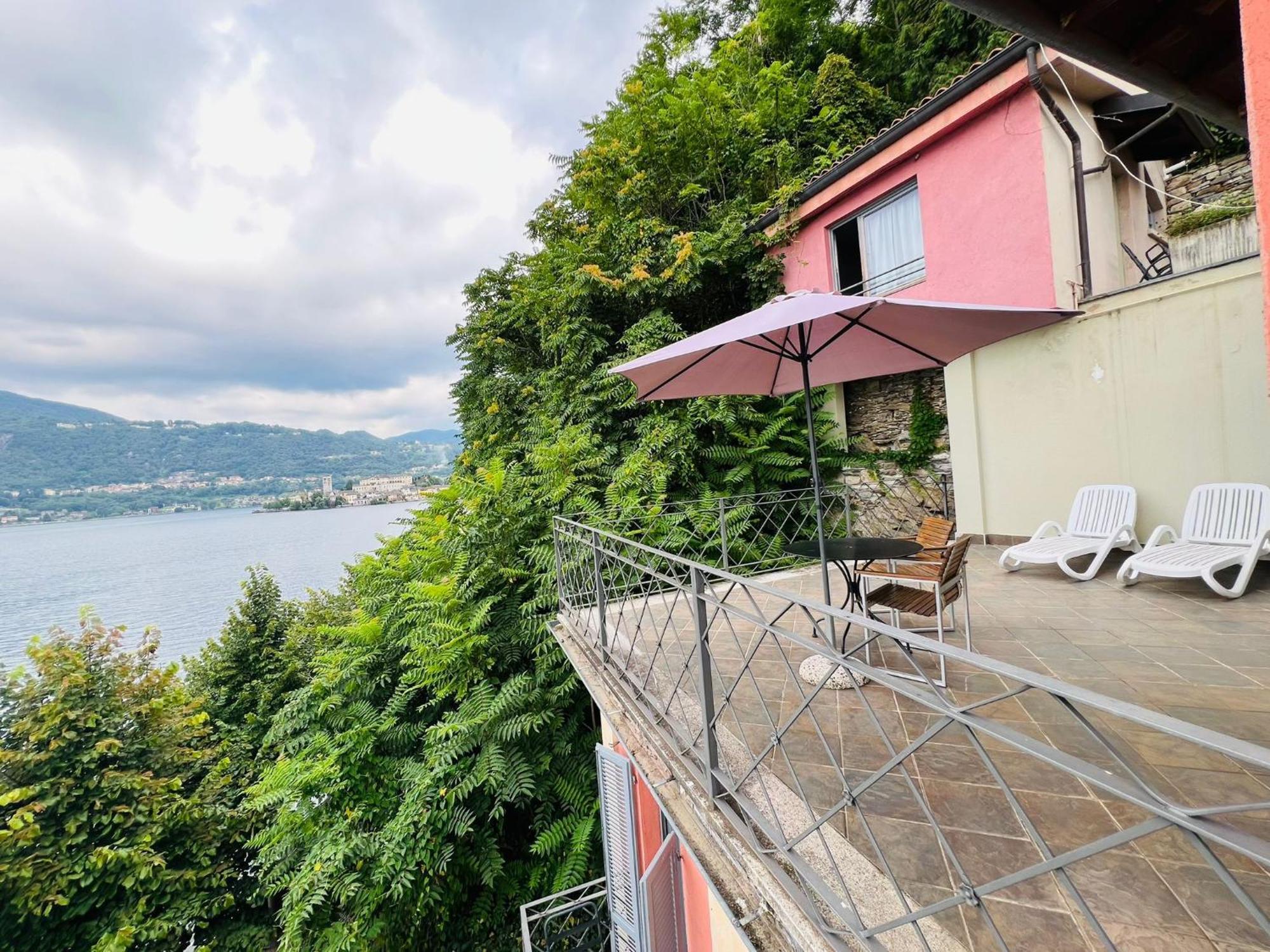 Casa Sul Lago Orta Орта Сан Джулио Екстериор снимка